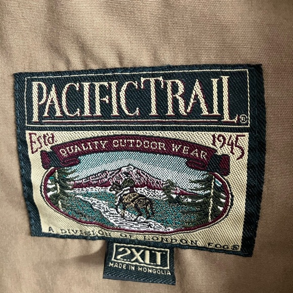 Men’s Jacket/Coat, Size 2XLT, Khaki/Tan, Full Front Zipper, Pacific Trail - Picture 7 of 7